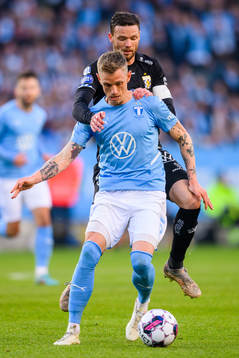 Malmö FFs Sören Rieks och IFK Göteborgs Marcus Berg