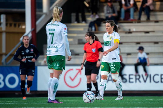 Hammarbys Adelina Engman och Hanna Folkesson