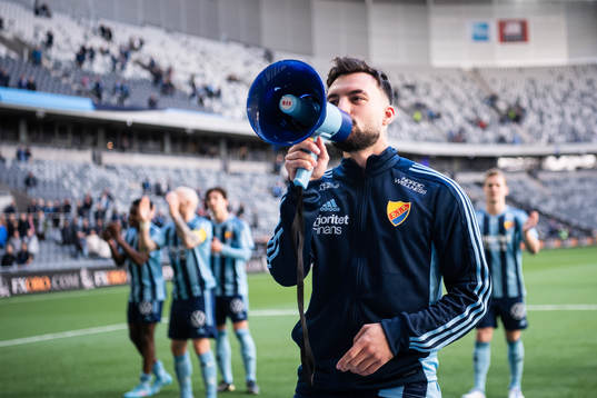 Djurgårdens Sead Haksabanovic jublar
