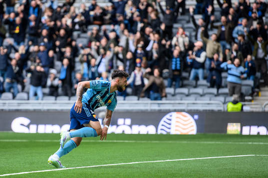 Djurgårdens Sead Haksabanovic jublar efter 2-0