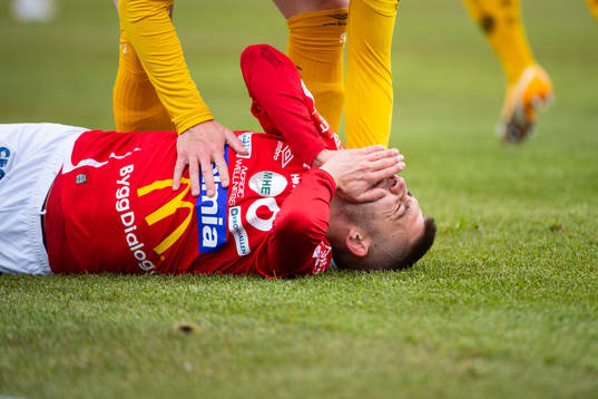 Degerfors Anton Kralj har ont