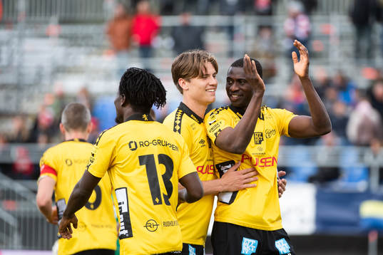 Elfsborgs Maudo Lamine Jarjué jublar efter 0-6