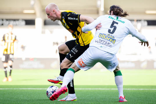 Häckens Valgeir Fridriksson och Varbergs Oskar Sverrisson