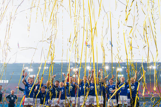 Players of Molde celebrates