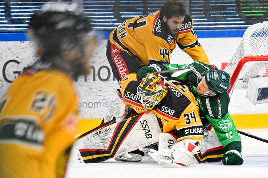 Luleås Jonathan Andersson och Färjestads Joakim Nygård