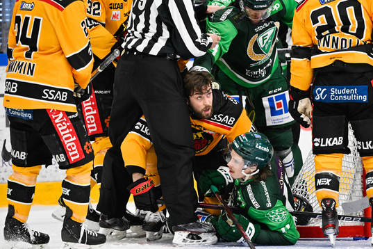 Luleås Jonathan Andersson och Färjestads Joakim Nygård