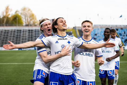 IFK Norrköpings Jonathan Levi jublar