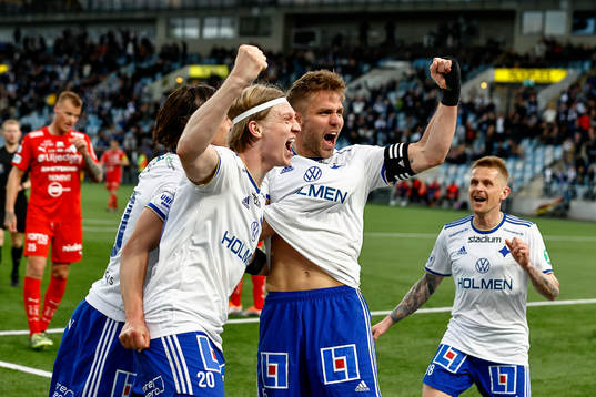IFK Norrköpings Daniel Fritz Eid och Christoffer Nyman