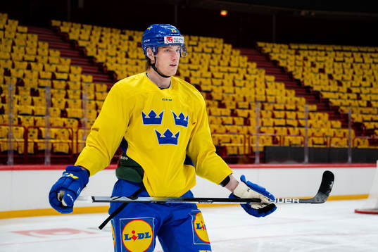 Elmer Söderblom of the Swedish national ice hockey team