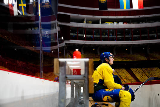 Elmer Söderblom of the Swedish national ice hockey team