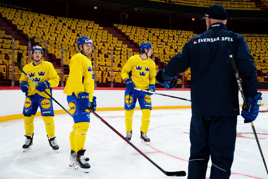 Max Friberg, Lucas Wallmark and Elmer Söderblom of the