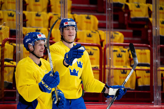 Max Friberg and Elmer Söderblom of the Swedish national