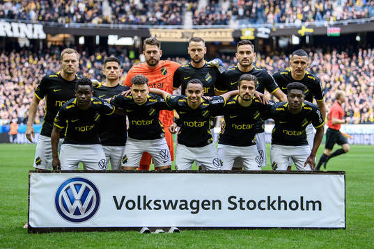 s startelva bestående av Sebastian Larsson, Nicolas