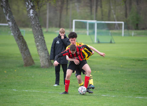 i matchen för U19 (U17) mellan IFK Hässleholm och Eslövs BK i Hässleholm 7 maj 2022.