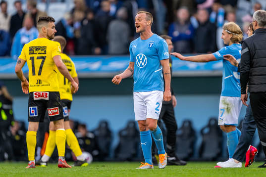 Malmö FFs Eric Larsson jublar