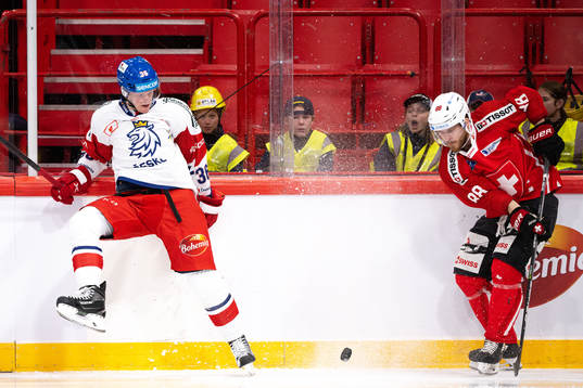 Jakub Krejcik of Czech Republic and Christoph Bertschy of