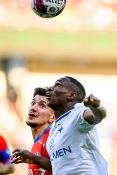 Helsingborgs Armin Gigovic och IFK Norrköpings Godswill Ekpolo
