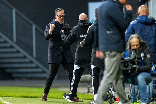 IFK Norrköpings tränare Rikard Norling jublar