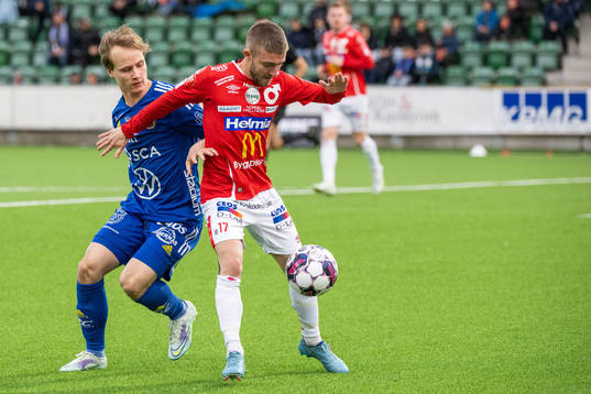 Degerfors Anton Kralj och Sundsvalls Saku Ylätupa