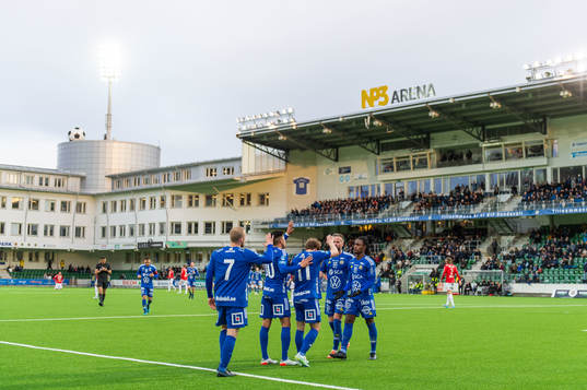 Sundsvalls spelare jublar