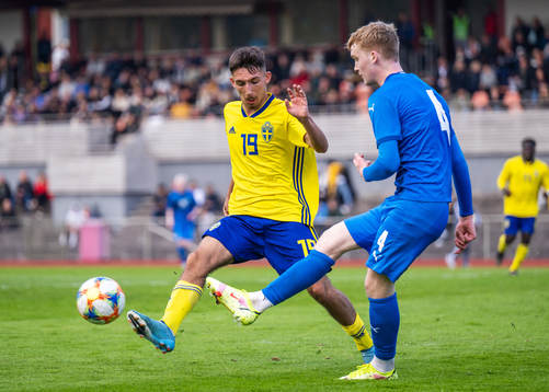 Sveriges Alexandru Ghita och Islands Porri Stefan Thorbjörnsson