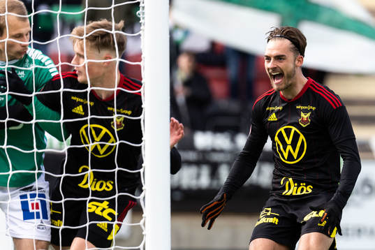 Östersunds Felix Hörberg jublar