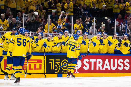 Emil Bemström of Sweden celebrates