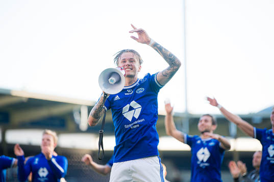 Birk Risa of Molde celebrates