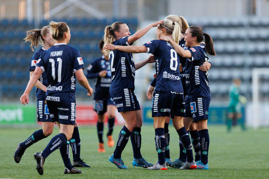 Linköpings Johanna Svedberg jublar