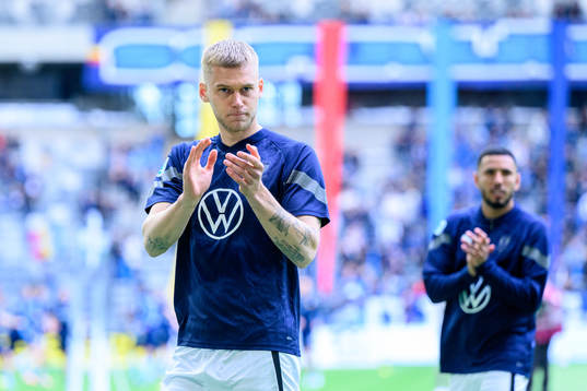 Malmö FFs Felix Beijmo innan fotbollsmatchen i Allsvenskan