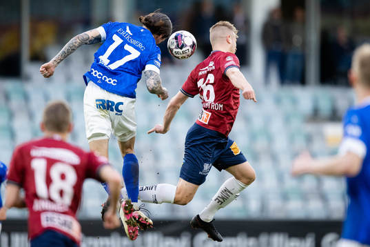 Trelleborgs Isak Jönsson och Örgrytes Alexander Ahl