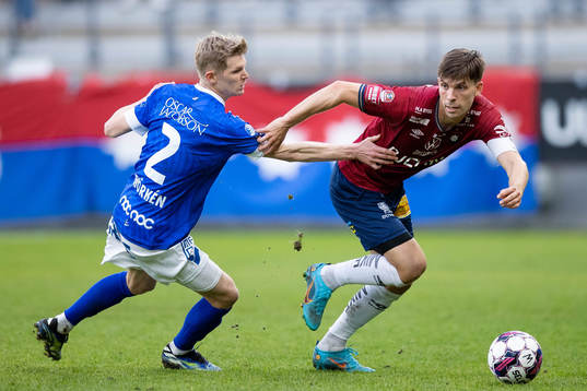 Trelleborgs Fritiof Björkén och Örgrytes Daniel Paulson