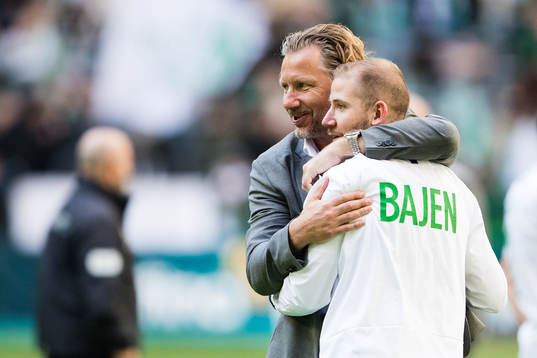 Hammarbys sportchef Jesper Jansson kramar om Hammarbys Darijan Bojanic