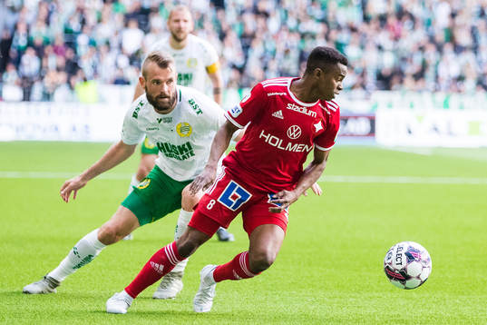Hammarbys Mads Fenger Nielsen och IFK Norrköpings