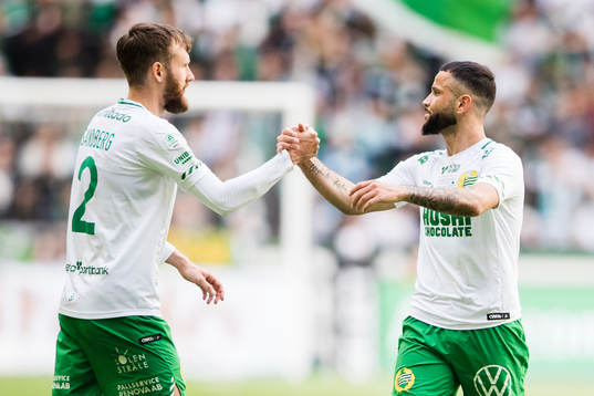 Hammarbys Simon Sandberg och Mohanad Jeahze
