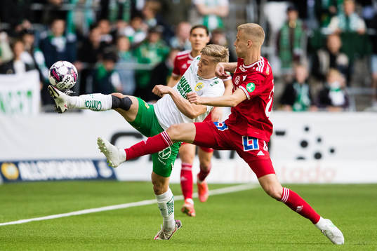 Hammarbys Dennis Collander och IFK Norrköpings Filip