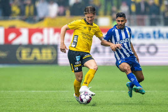 Elfsborgs Oliver Zandén och IFK Göteborgs Hosam Aiesh