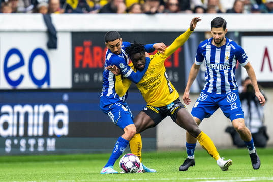 IFK Göteborgs Amir Al-Ammari och Elfsborgs Emmanuel Boateng
