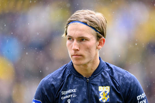 IFK Göteborgs Johan Bångsbo vid lineup innan