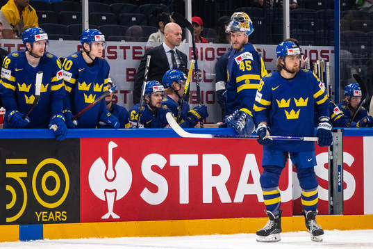 Goaltender Magnus Hellberg of Sweden