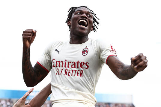 Rafael Leao of Milan celebrates