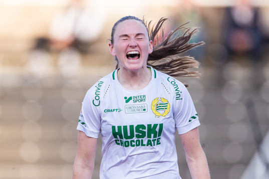 Hammarbys Vilde Hasund jublar
