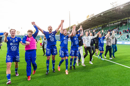 Sundsvalls spelare jublar