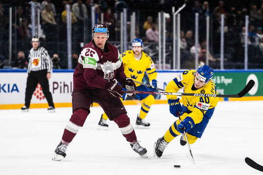 Andris Dzerins of Latvia and Jacob Peterson of Sweden