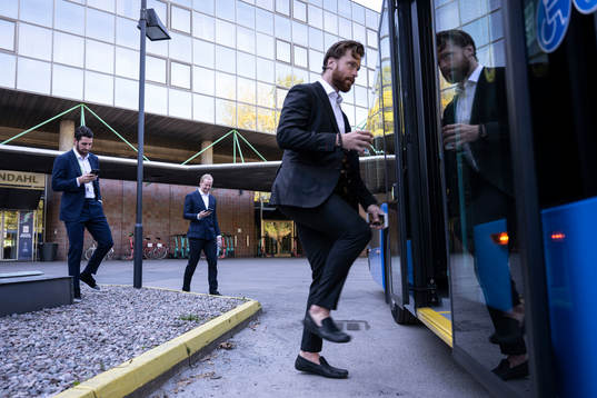 Erik Gustafsson, Joakim Nordström and Adam Larsson of