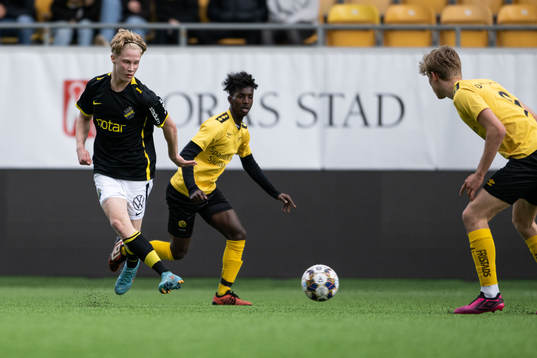 AIKs Andreas Redkin och Elfsborgs Abdifatah Mohamed Muse