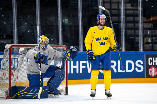 Oliver Ekman Larsson of Sweden at a practice session