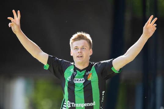 GAIS Axel Henriksson jublar