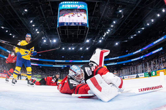 Goaltender Travis Sanheim of Canada