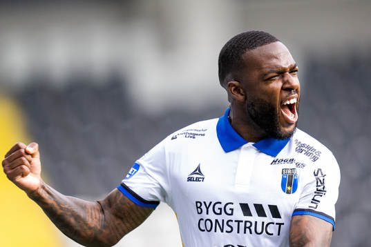 Sirius Christian Kouakou jublar efter att han gjort 3-3
